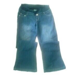 Women's Only You Jeans Medium Stretch Waist Flare 33x30 Pull on Maternity